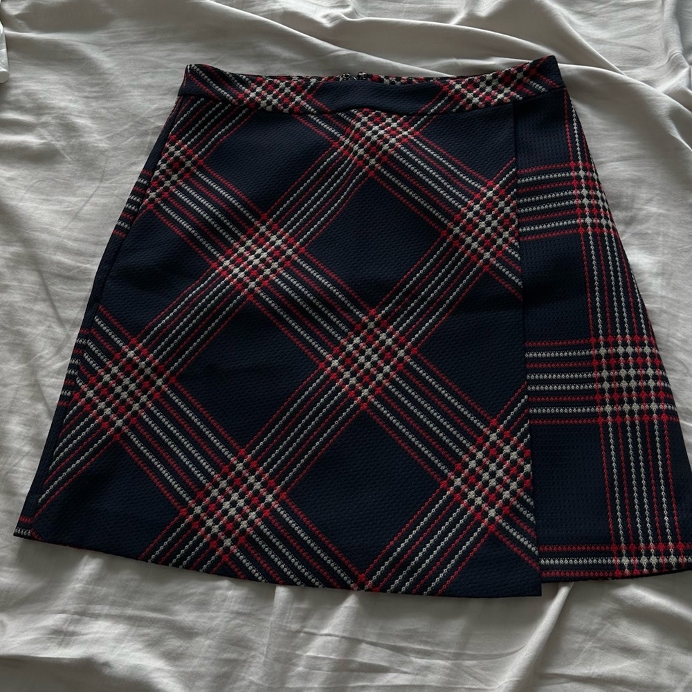 Halogen Plaid Mini Skirt